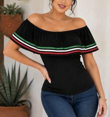 Women Knit Tops - Black - View 10