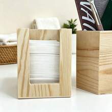 Nail Art Tool Cotton Pad Storage Box, Wooden Pull-Out Box, Memo Box, Personalized Desktop Storage Box - Multicolor - View 6