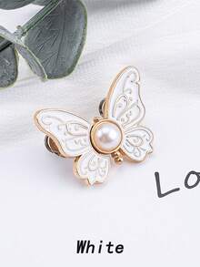 8/4/1pc Butterfly Waist Tightening Buckle, Pearl Butterfly Waist Button, Adjustable Jeans Button Pin, Detachable Metal Clip Buckle, Suitable For Pants, Skirts, Bags - Multicolor - View 17