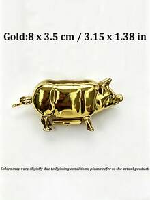 Vintage Style Mini Pig Tape Measure, Retro Metal Pig Soft Tape Measure, Suitable For Sewing And Crafts, Cute Pig Sewing Tape Measure Tool, Unique Gift For Quilters, Crafters And Collectors - Multicolor - View 15