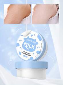 LAIKOU 1 Jar Silky Smoothing Milk Exfoliating Scrub, 90g Brightening Softening Body Polish Hydrating Even Tone Shower Routine Popular Beauty Body Care Product - Milk - View 2