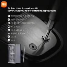 Xiaomi 24-In-1 Precision Screwdriver Kit Co-Developed With Wiha, Magnetic Screwdriver Set, 24pcs S2 Steel Bits, Pop-Up Aluminum Alloy Storage Case, Portable Electronics Repair Tool For Smartphone, Laptop, Watch, Eyeglasses, Camera DIY Disassembly - Grey - View 11