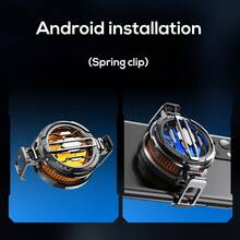 MEMO CX07 Pendingin Ponsel, Kipas Pendingin Ponsel Magnetik Universal dengan Pegangan yang Dapat Dilepas, Kompatibel dengan iPhone, Android, dan Ponsel Lainnya, Kipas Pendingin RGB Portabel, Aksesori Gaming yang Tenang - Hitam - View 8