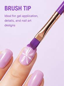 5pcs/3pcs Dual-Ended Nail Art Brushes, Home DIY Nail Salon Tools, Nail Polish Brushes, Nail Art Blending Brushes, Girls Nail Brushes, Suitable For Beginners, Travel Portable - Multicolor - View 4