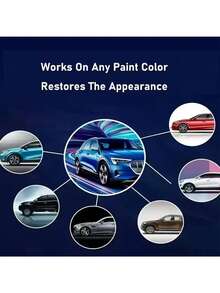 Car Metal Paint Scratch Repair Paste, Deep Scratch Scratch Repair Restoration Paste, Suitable For Various Car Paint Colors, Scratch Repair Wax, Car Parts, Comes With A Free Car Cleaning Sponge - Multicolor - View 6