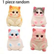 Đồ chơi bóp mềm Mochi mèo xốp, đồ chơi xúc giác giảm căng thẳng cho đầu ngón tay hồi phục chậm, vật trang trí mèo mini đáng yêu, quà tặng phần thưởng lớp học và quà bất ngờ ngày lễ cho mọi lứa tuổi - Nhiều màu - Xem 4