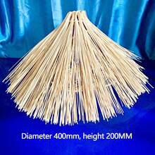 1pc Rustic Handmade Straw Hut Shaped Wicker Bamboo Lampshade, For E26 Bulb Pendant Light DIY Installation Or Decorative Lampshade Renovation - Size - View 6