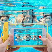 1pc Waterproof Phone Pouch, Floating PVC Phone Waterproof Storage Bag With Random Color Lanyard Underwater Protective Case, Suitable For Swimming, Rafting, Beach And Other Water Sports, Summer Travel Essential, Graduation Season, Halloween, Soft, College Dorm Essential, Camping Essential, Holiday Essential, Summer - One Size - View 2