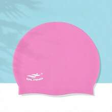 1 buah Topi Renang Silikon Unisex, Topi Renang Tahan Air Elastis untuk Rambut Panjang, Cocok untuk Dewasa, Tersedia 4 Warna - MultiWarna - View 2