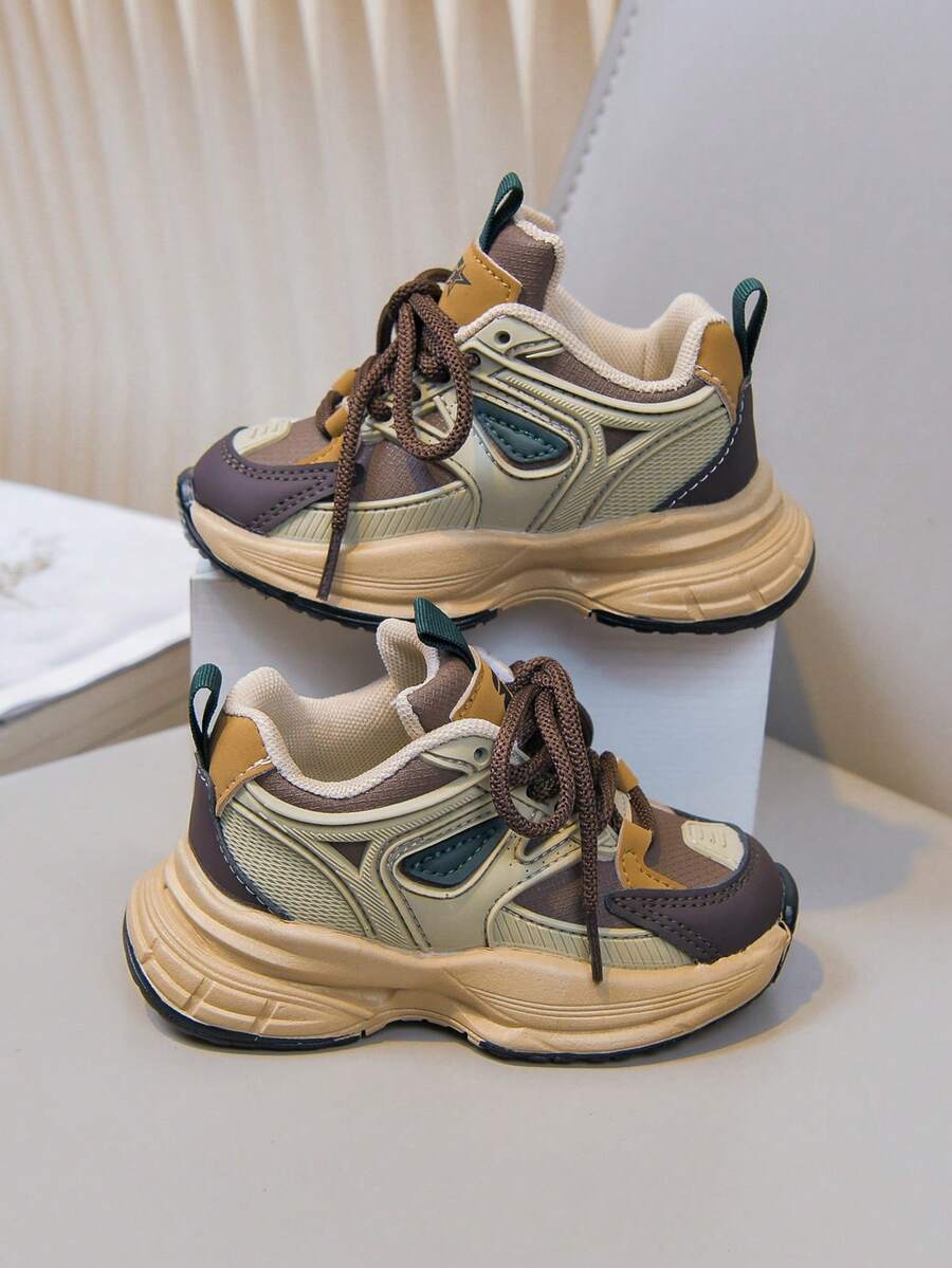 Sepatu Olahraga Bayi Kasual Modis Cocok untuk Pemakaian Sehari-hari - Khaki - View 1