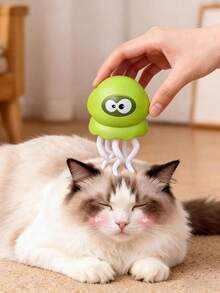 Cute Octopus Cat Toy, 2 Motion Modes For Massaging Or Playing With Cats (No Battery Required), Suitable For Indoor And Outdoor Cat Activities, Helps Relieve Boredom - Multicolor - View 5