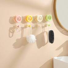 1PC Suction Cup Hook Vacuum Wall Mount Strong Suction Kitchen Hook No-Drill Adhesive Hook Bathroom Door Back Multi-Function Towel Rack Hanger Organizer Storage Solution Heavy Duty - Multicolor - View 6