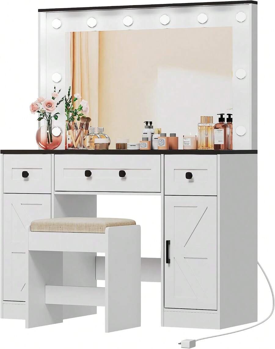 Vanities & Vanity Benches - White - View 1