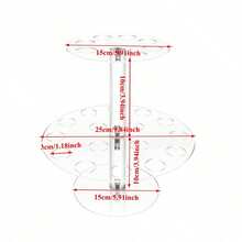 24/8/6/4 Hole Clear Acrylic Ice Cream Cone Holder, Ice Cream Cone Display Rack, Suitable For Popcorn And Ice Cream Display, Multi-Purpose Decoration For Birthday, Wedding And Party, Portable And Detachable - Transparent 1 - View 7