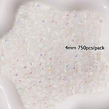 150/750顆 4mm AB彩色貓眼玻璃珠，DIY手機鍊、手鍊、項鍊珠寶手工材料 - 4mm - 查看 8