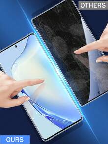 5pcs Black Edge Anti-Shatter Glass Screen Protector, Compatible With VIVO, High Definition Clarity, High Hardness Protection, Anti-Scratch, Anti-Fingerprint, Anti-Breakage Full Coverage Phone Screen Protector - Clear - View 5