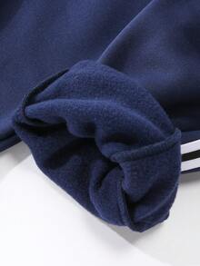 Bhchntiy 4pcs Celana Jogging Kasual Modis Motif Garis-garis Warna Polos untuk Bayi Laki-laki Musim Gugur/Dingin - MultiWarna - View 7