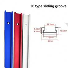 T30 T-Shaped Track Groove, Aluminum Alloy Woodworking Groove, Suitable For DIY Table Saw, Sturdy And Durable Slanted Rod Slider - T30 - View 6