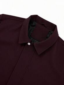 Modcrash Men's Spring/Autumn Casual Fashion New Purple Jacket With Turn-Down Collar, Suitable For Daily Commute, Vacation, Gift Giving - Purple - View 7