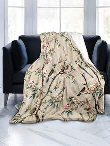 Soft And Comfortable Exquisite Printed Cute Animal Blanket, 2D Flat Print Pattern Multi-Purpose Blanket For Sofa, Bed And More, Outdoor Camping Leisure Blanket, Suitable For Home, Picnic, Travel, All Seasons Comfort, Modern Style, Polyester, Machine Washable - Multicolor - View 4