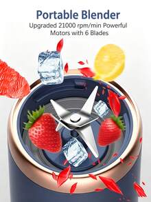 Gelas Juicer Portabel Nirkabel Kapasitas 400ml, Desain Tutup Ganda, Pisau Baja Tahan Karat 21000RPM, Sensor Keamanan Mati Otomatis, Mulai Sekali Sentuh, Material Berkualitas, Pengisian Daya USB, Cocok untuk Gym, Kantor, Aktivitas Luar Ruangan, dan Minuman Jus Segar Sehari-hari - MultiWarna - View 8