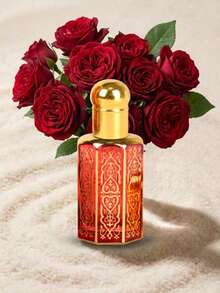 Roxelis 1pc Arabic Style Air Freshener - Fragrance Air Freshener - Long-Lasting Scent, Birthday/Valentine's Day/Party Gift For Women - Red & Gold Gradient Bottle Luxury Fragrance, Exquisite Design, High-End Fragrance, Gift For Friends And Loved Ones - A - View 2