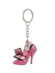 2d Flat Acrylic High‑Heel Shoe Makeup Keychain, Rose Red Rhinestone Studded Sparkly Charm For Backpack Phone Handbag Car Key, Cute Girls Gift For Birthday Back‑To‑School Teacher'S Day Halloween, Note: 2d Flat Not 3d - One Size Fits All - View 12