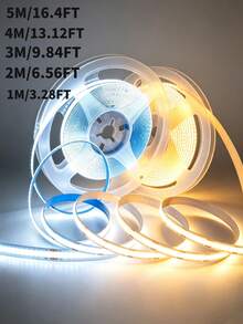 3AA Battery Box COB LED Light Strip, 5V 8mm, 320LEDs/M Warm White Natural White Flexible Battery Powered Light Strip, Bedroom TV Backlight COB Light Strip - Battery Box - View 10