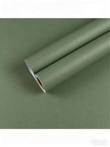 1 Roll Green Wallpaper, Home Decor Sticker, Removable Waterproof Vinyl Peel And Stick Wallpaper, Suitable For Kitchen Bedroom Living Room Countertop Furniture - Matcha Green - View 4