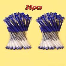 20pcs Blue & Black Minimalist Classic Neutral Pens 0.5mm Bullet Tip, Suitable For Office, Students, Daily Writing, Signing, Practice - Sets - View 12