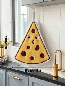 2pcs/4pcs Cartoon Food Shaped Hand Towels, Cute Toast, Cookie, Cupcake And Pizza Hand Towels, Absorbent And Hangable, Suitable For Home Kitchen - Multicolor - View 9