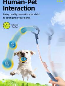 1pc Dog Ball Launcher Outdoor Dog Walking Interactive Training Toy Outdoor Leisure Style Plastic Telescopic Adjustable Pole Design Dog Ball Launcher Pet Teasing Tool - Multicolor - View 8