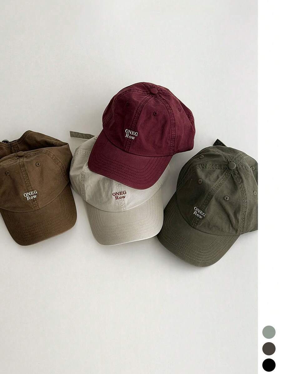 1pc American Retro Baseball Cap, Men Women Oversized Wide Brim Deep Crown Sun Hat, Face Slimming Peaked Cap, Small Letter Embroidery Soft Top Baseball Cap, Spring Summer Outdoor Sun Hat, Large Head Circumference Baseball Cap