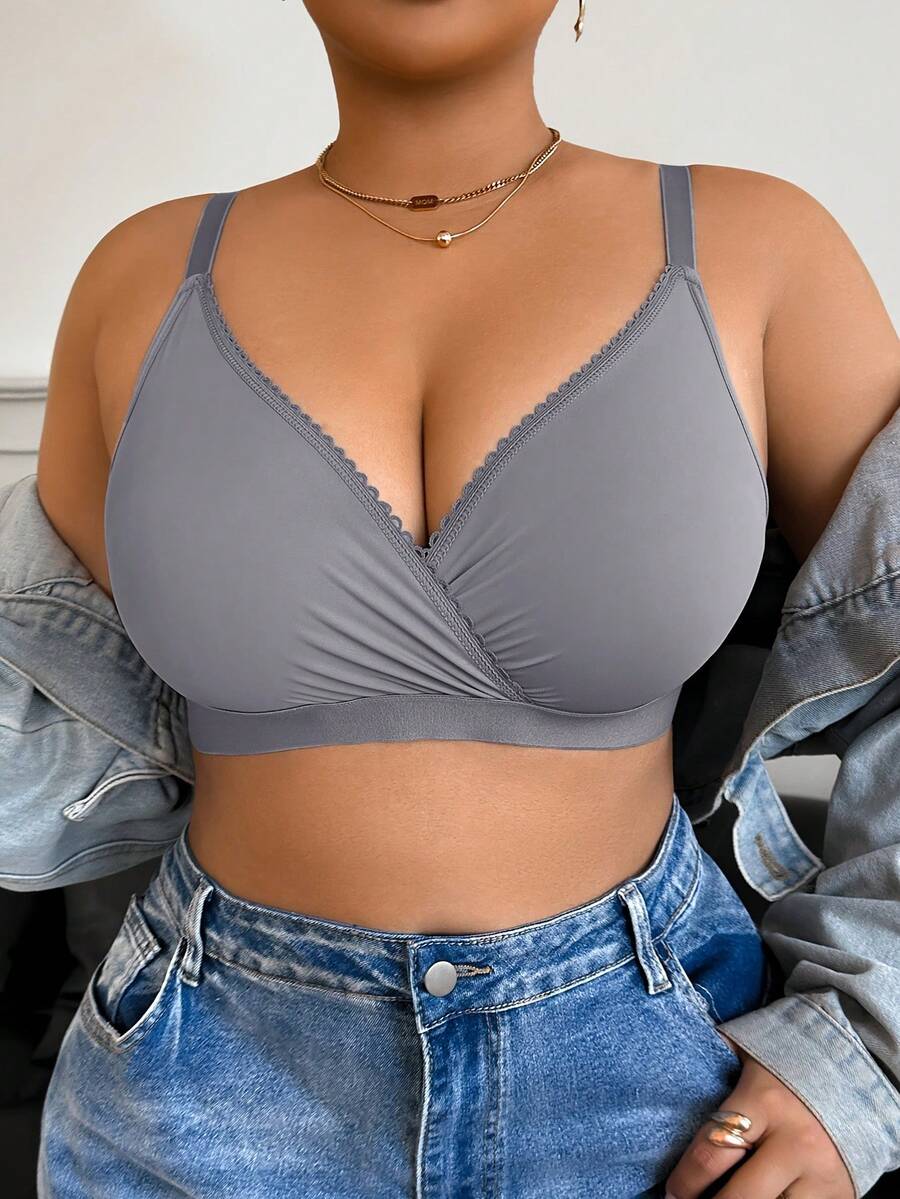 Plus Size Wireless No Padding Women's Bra Single Pack
