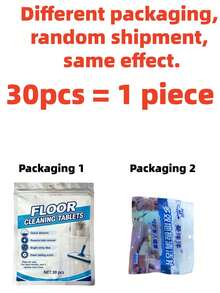 30set Deep Cleaning Floor Stain Removal Sheets, Suitable For Tile, Wood And Bathroom Floors Multi-Surface Effective Home Cleaning Products, Quickly Dissolves In Water With Strong Stain Removal Power, Removes Stubborn Stains, Limescale, Floor Grease, Footprints And Dust. Stain Removal And Polishing 2-In-1 Brightens Floor Gloss, Leaves Fragrance Without Damaging Floors, Easy To Rinse. Enhances Floor Transparency And Texture. - Solid State - View 10