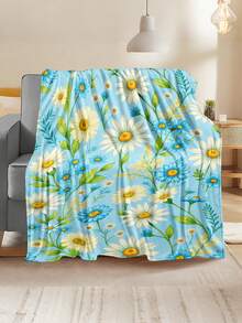 Soft & Comfortable Exquisite Printed Cute Animal Blanket, 2D Flat Print Pattern Multi-Purpose Blanket For Sofa, Bed, Outdoor Camping, Leisure, Home, Picnic, Travel, All Seasons, Modern Style, Polyester, Machine Washable - Multicolor - View 3
