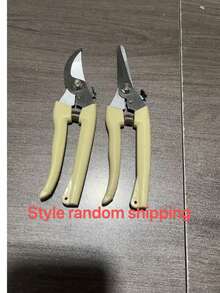 2pcs 2 Styles Of Gardening Pruning Shears: Branch Trimmer, Pruning Shears, Manual Pruning Shears, Gardening Scissors, Garden Shears, Bonsai Shears, Pruning Shears. Multifunctional Gardening Tools With Strong Shock-Absorbing Spring, Non-Slip Handle, Sharp Cutting Blade, Locking Switch, Reinforced Rivets And Stainless Steel Scissors. - Multicolor - View 10