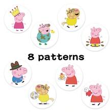 500PCS/Roll Family Animation Seling Stickers Cute Pigs Cartoon Roll Decal DIY Luggage Phone Guitar Scrapbook Waterproof Stickers Party Gifts - View 3