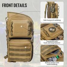 1pc Outdoor Entertainment Archery Bag, Multi-Functional MOLLE Mounting System Multi-Purpose Independent Storage Pockets Oxford Cloth One Shoulder Arrow Bag - Multicolor - View 9