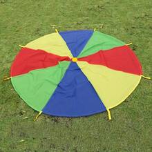 1 buah Parasut Pelangi untuk Pelatihan Sensorik Luar Ruangan, Parasut Warna-warni - MultiWarna - View 1