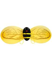 4pcs Cute Bee Costume Set: Bee Dress + Headband + Bee Wings + Striped Socks, Perfect For Carnival, Festivals, Parties And Role Play, Halloween Cosplay - Multicolor - View 4