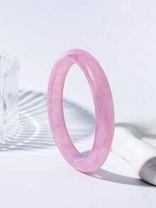1 buah Gelang Resin Bulat untuk Wanita, Gaya Cina Baru, Aneka Warna, Pelangi - gelang - View 8