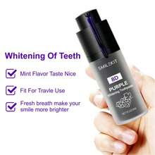 1pc Exclusive Design 8D Teeth Whitening Purple Toothpaste, Deep Cleaning, Fresh Breath, Whitening Toothpaste, 30ML, Daily Use, Oral Care, Purple Toothpaste - 8D-a Mint Flavor - View 1