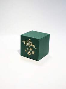 10pcs Luxury Christmas Favor Boxes, Festive Mini Paper Packaging With Metallic Foil Lettering And Hanging Snowflake Design, Easy Assembly Gift Boxes For Stocking Fillers, Winter Parties, Seasonal Giveaways And Holiday Displays - 8x8x8cm - View 13