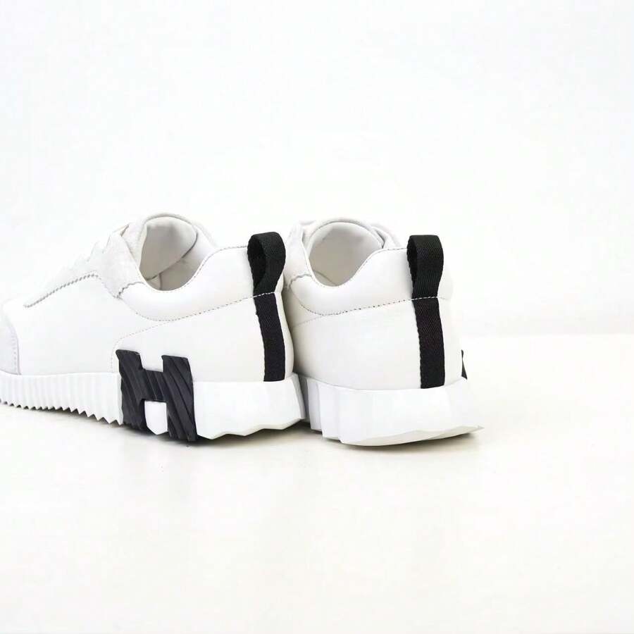Versatile Casual Men's Shoes, Breathable, Sporty, Luxury Mesh Lace-Up Shoes, Comfortable Knit Upper, Genuine Leather Sneakers - 灰黑 - 查看 1