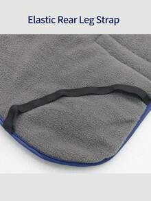 狗狗冬季反光羊毛背心防寒外套 可調節扣帶式 適合大型、中型與小型犬 - 藏蓝色 - 查看 7