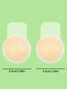 10pcs Reusable Silicone Nipple Covers, Strapless Wedding Dress Bra, Breast Lift And Enhancement, Invisible Breast Pads, Suitable For Party, Strapless Dress Or Top - Multicolor - View 1