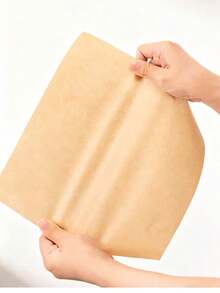 200pcs Square Greaseproof Kraft Paper Baking Liners, Disposable Oil-Absorbing Pads For Oven Baking, Grilling And Food Trays - View 2