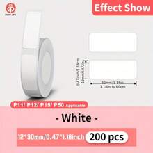 Marklife 50mm Round Sticker Labels Compatible With P50/M221/M200/M220/M120/M110 Label Printers, Self-Adhesive Colored Paper Circles For DIY Logo, For Home, Office, Events - Bulk Circular Label Sheets - View 11