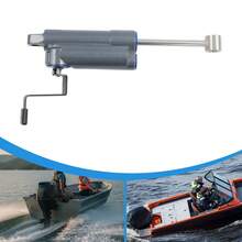 Manual Single Ram Power Tilt Trim Assembly, Complete Motor Mount Hardware Kit For Marine Outboard Engines. This Single Cylinder Tilt Trim Unit Enables Users To Manually Adjust The Angle Of Outboard Motors While Navigating - Default - View 3